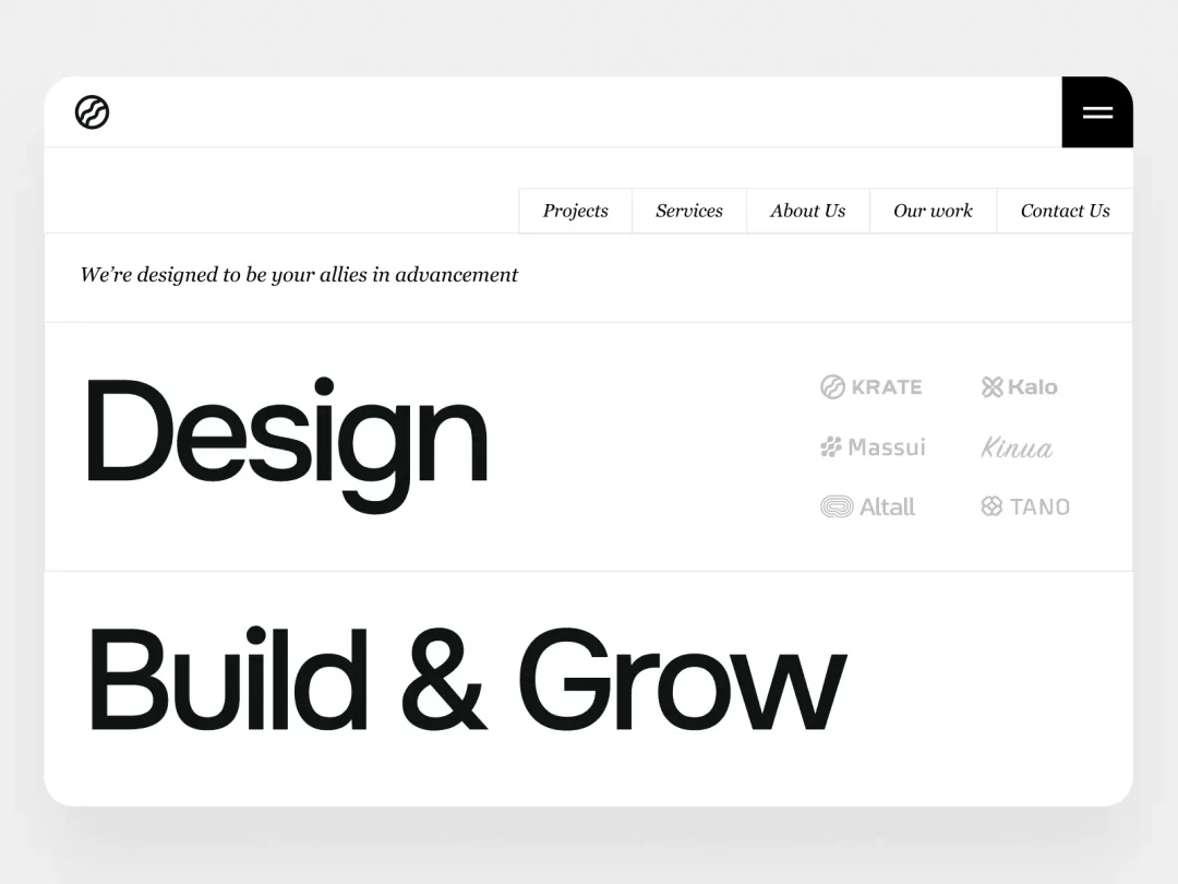 Design Build Grow web design project by DjectStudio