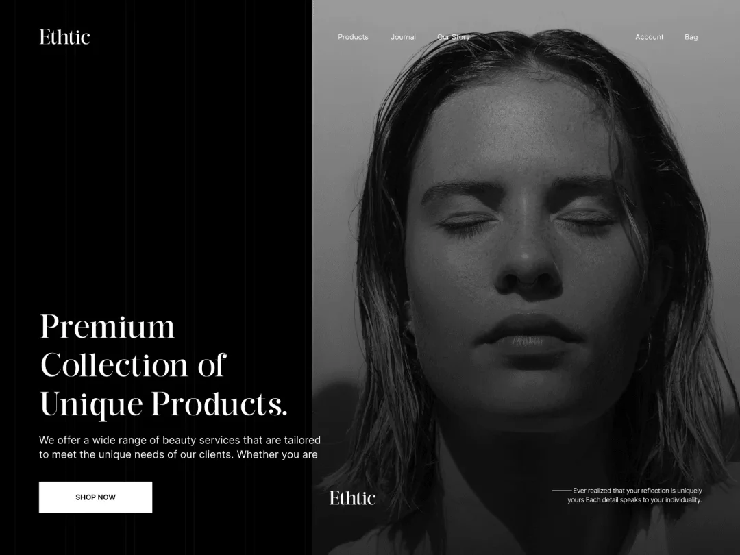Ethtic brand identity and web design by DjectStudio