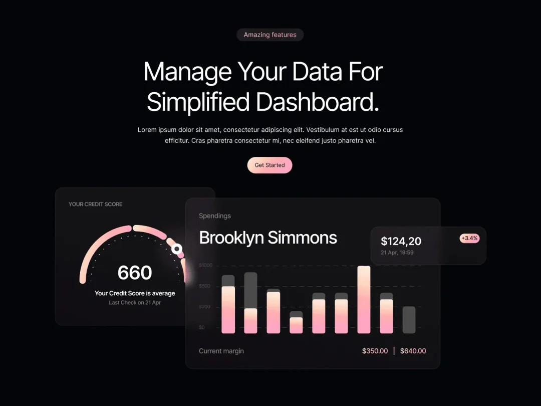 Manage Dashboard UI design by DjectStudio